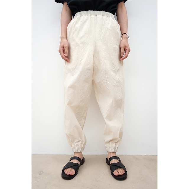 [kujaku] (クジャク) 2024SS P-663 / jogger pants (white)