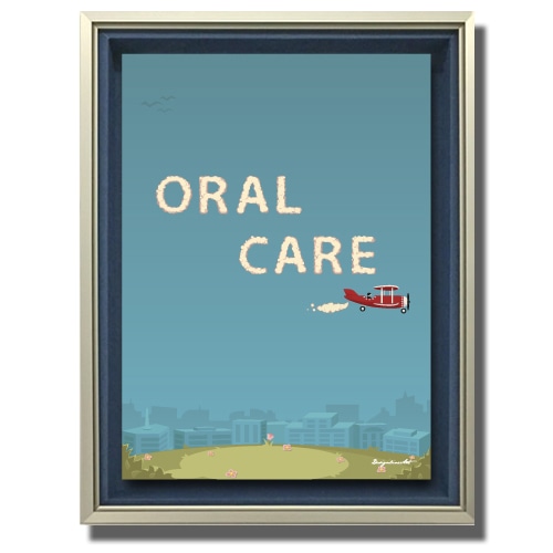 ORAL CARE　キャンバスプリント（B2サイズ）・立体額入り