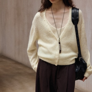 V-Neck Cardigan 【3color】T3593