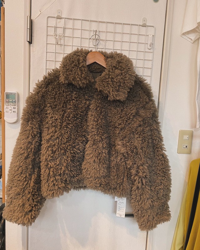 レディース　プードルボアショートジャケット