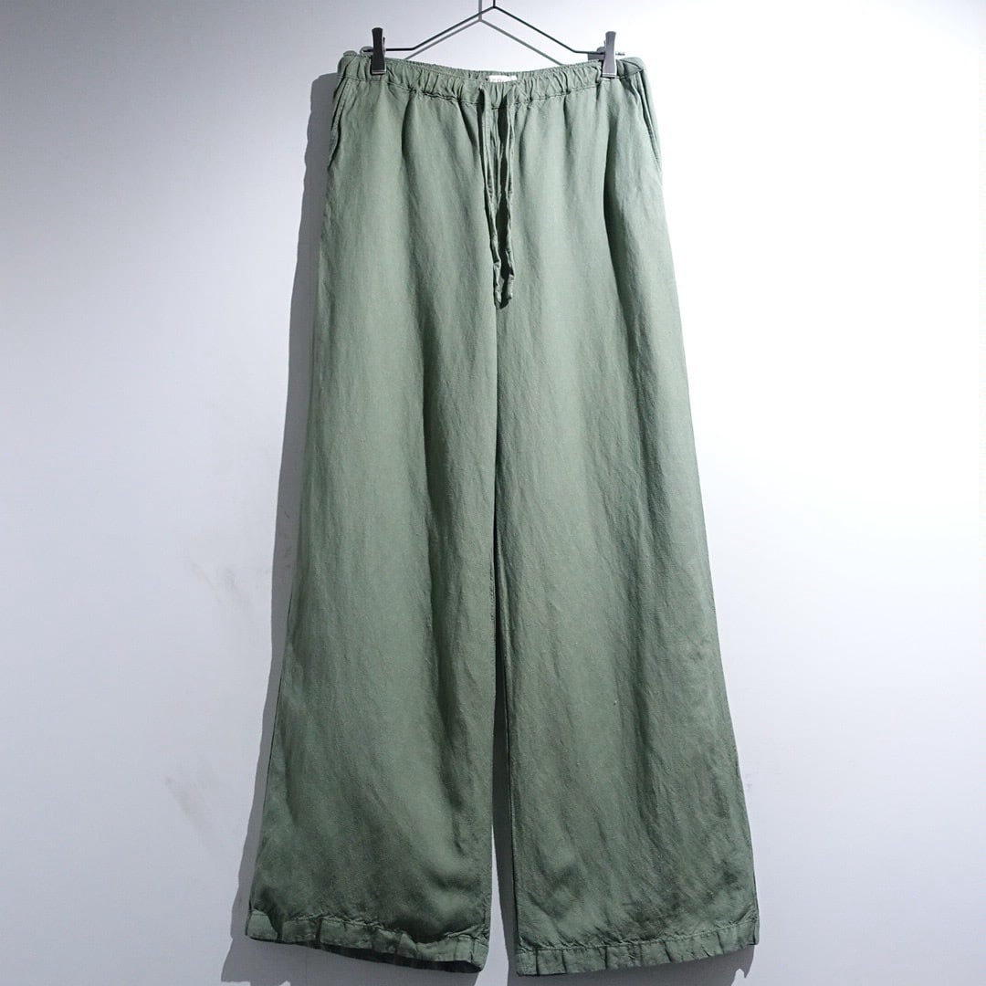 "Merona" Sage Green Linen & Rayon Baggy Flare Easy Pants