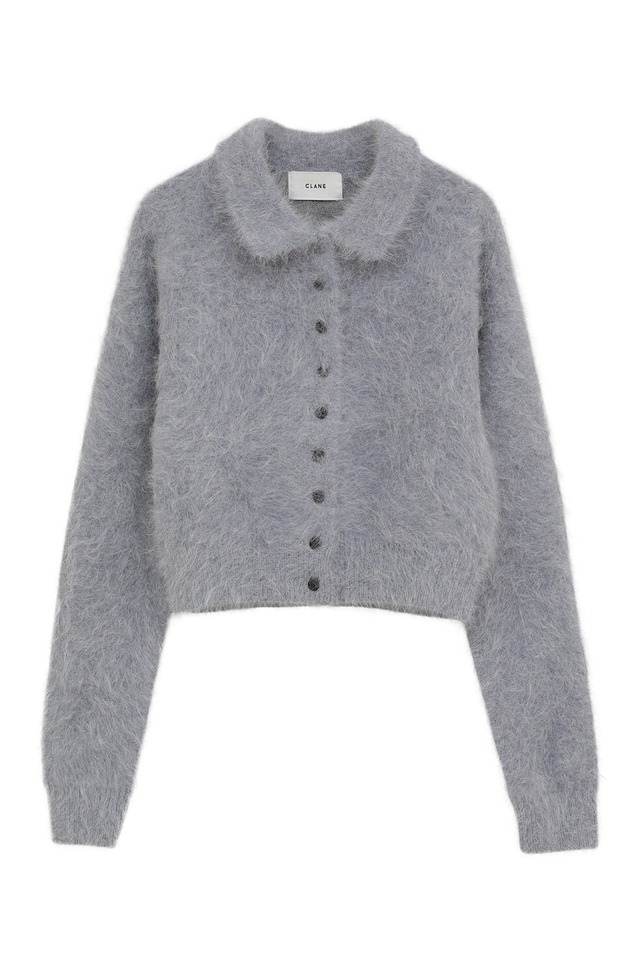 CLANE : ANGORA SHORT KNIT CARDIGAN   19106-2332  C/# BLUE SIZE 1