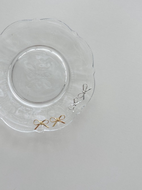 (即納) Fil. / Ribbon earrings | 2color