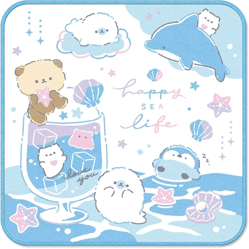 【ロット販売】【10入】03186ミニタオルハッピーシーライフ(9430862)