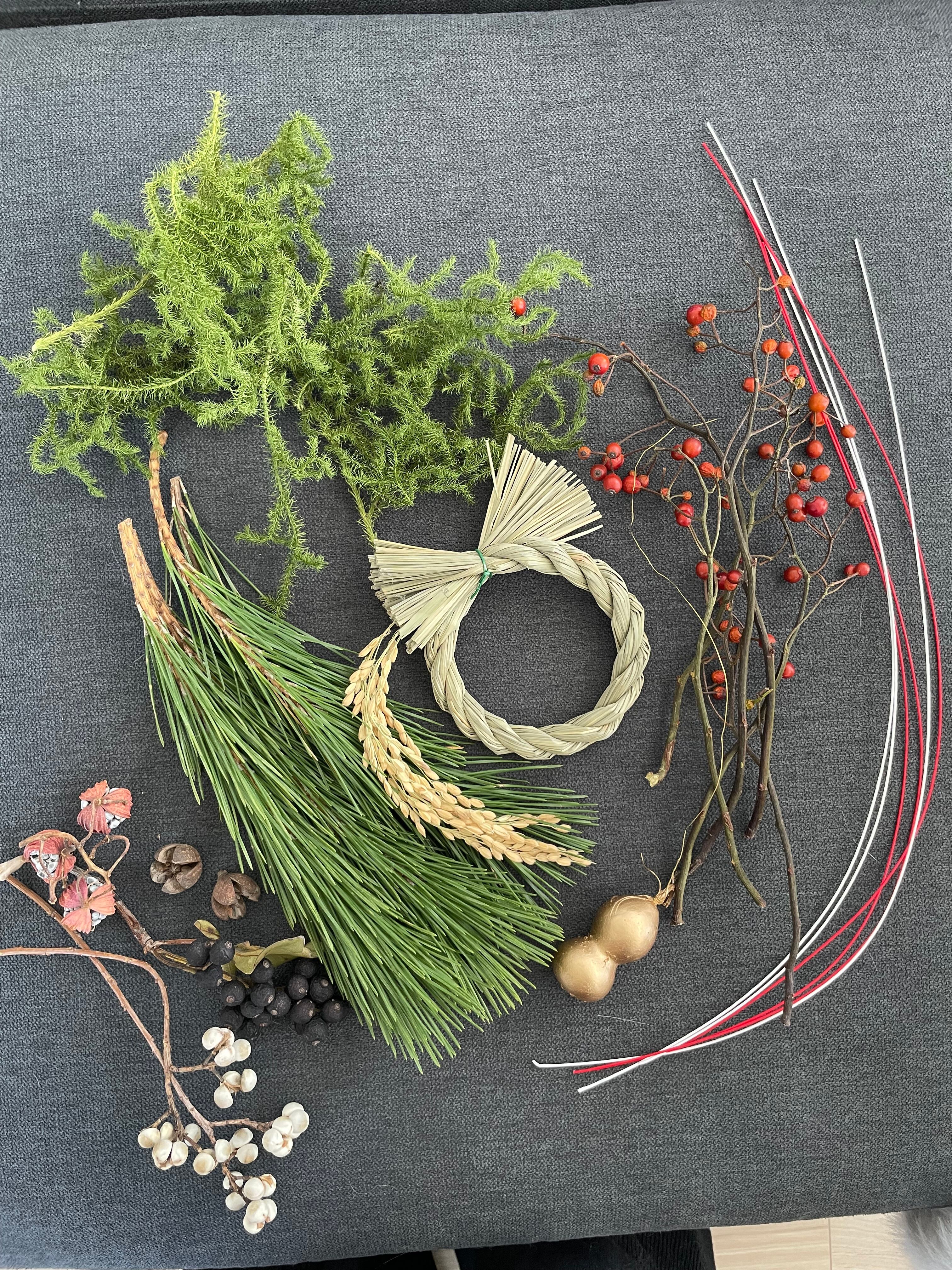 お正月しめ縄飾り資材セット