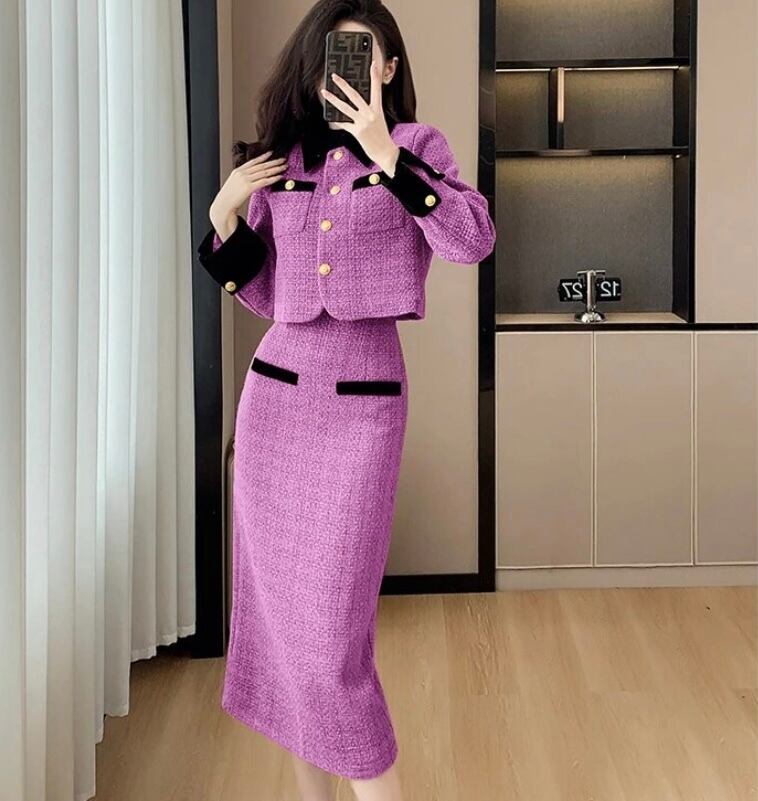 ショート丈ツイードセットアップ | select shop -pixie-