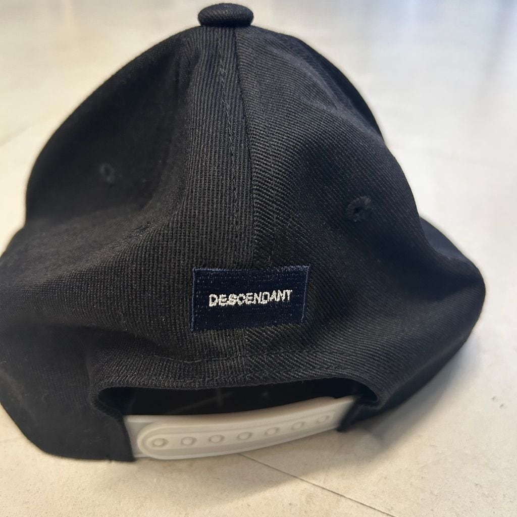 DESCENDANT ディセンダント Cap キャップ ブラック size:F【中目黒A06