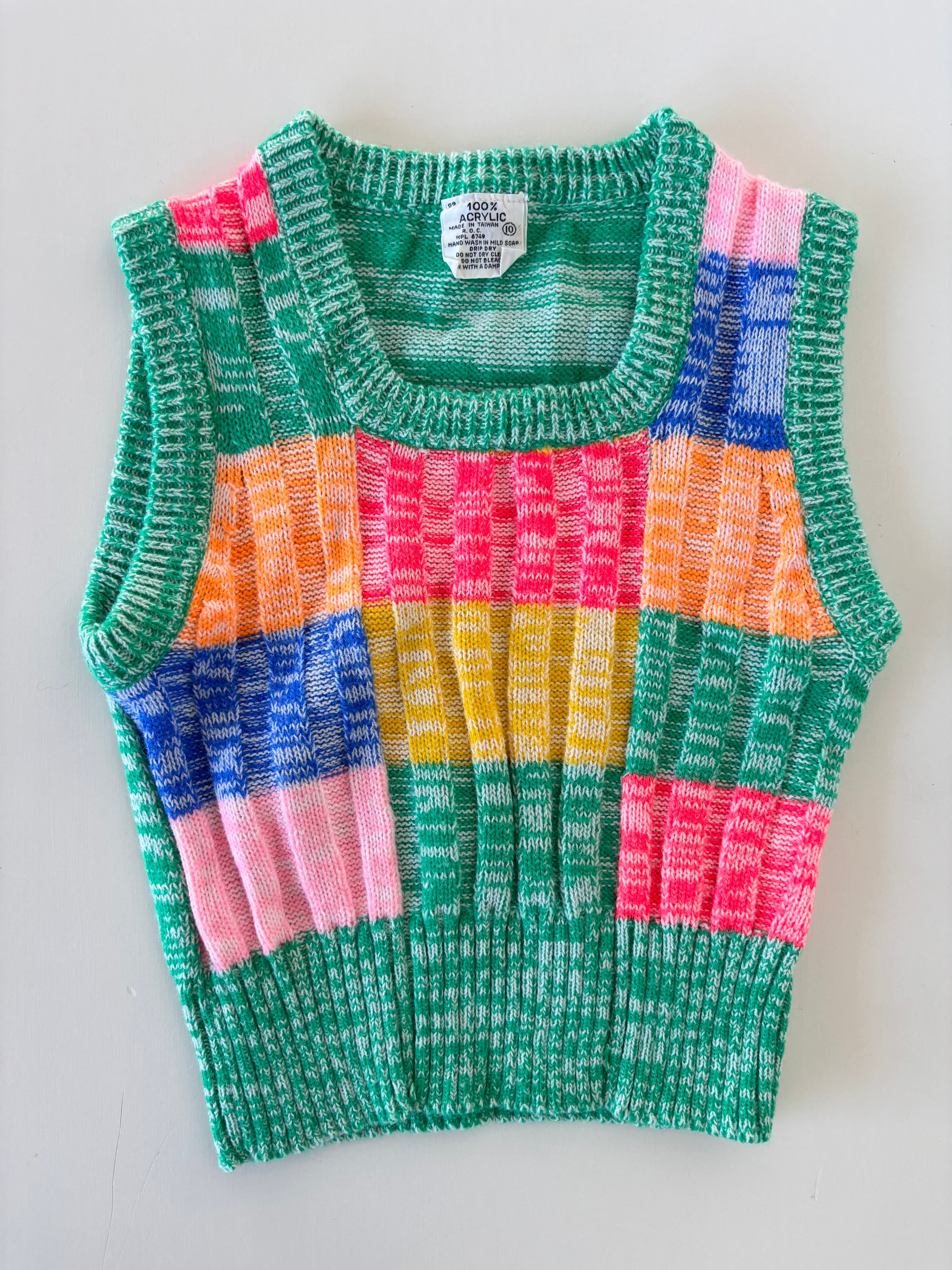 【3T・vintage】カラフルベスト