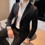 stooth jacquard suit jacket 00207