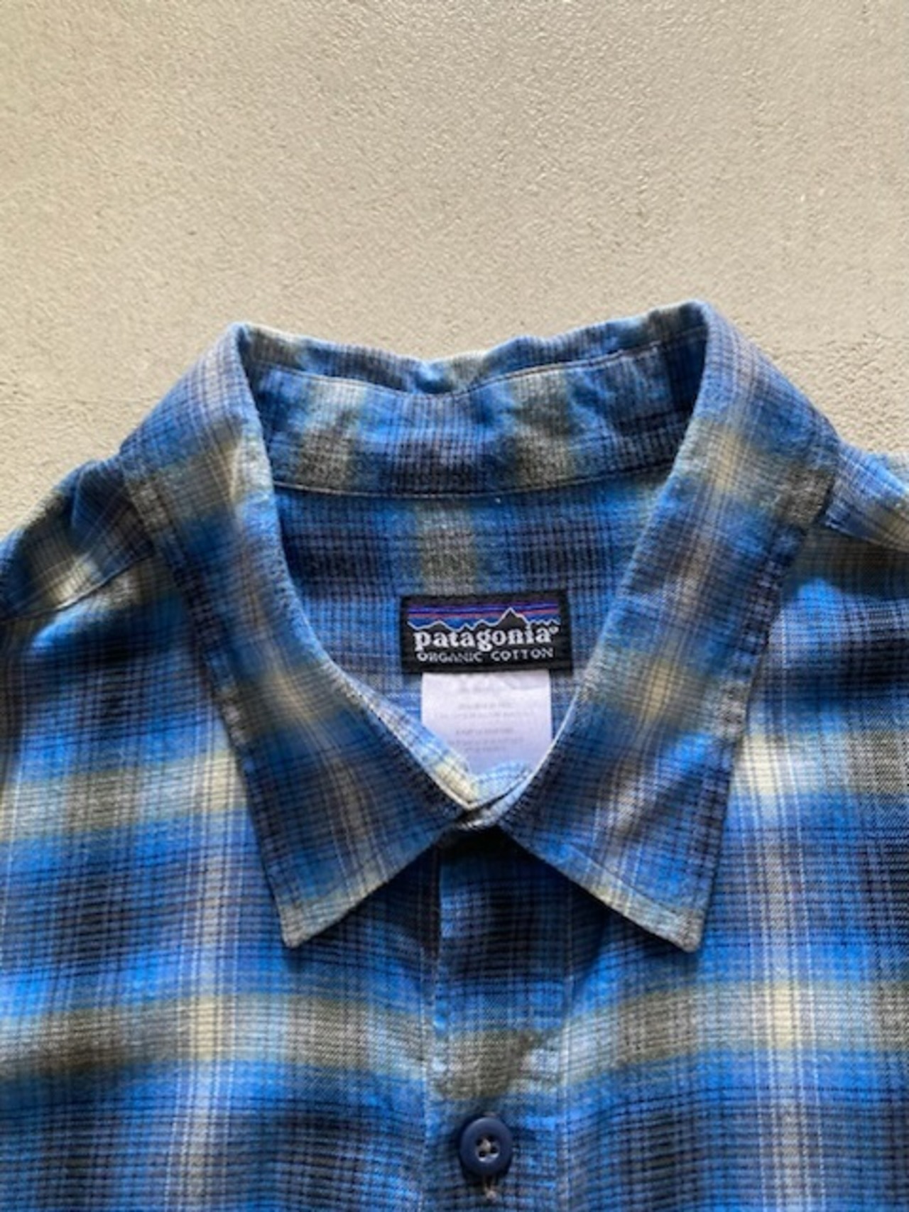 ブルーL：patagonia パタゴニア オンブレ シャドー チェック 長袖  