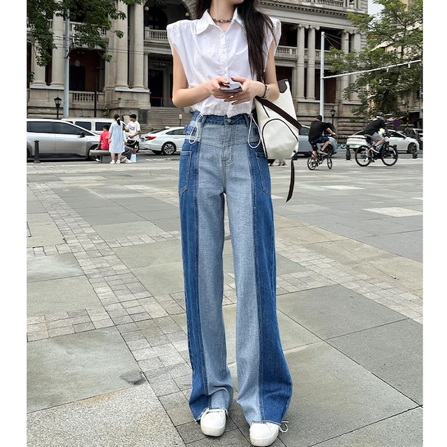 Double Color Denim Jeans KRE2018