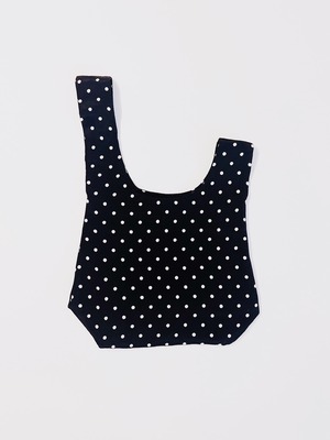 Dot Jacquard Kinchaku - Navy