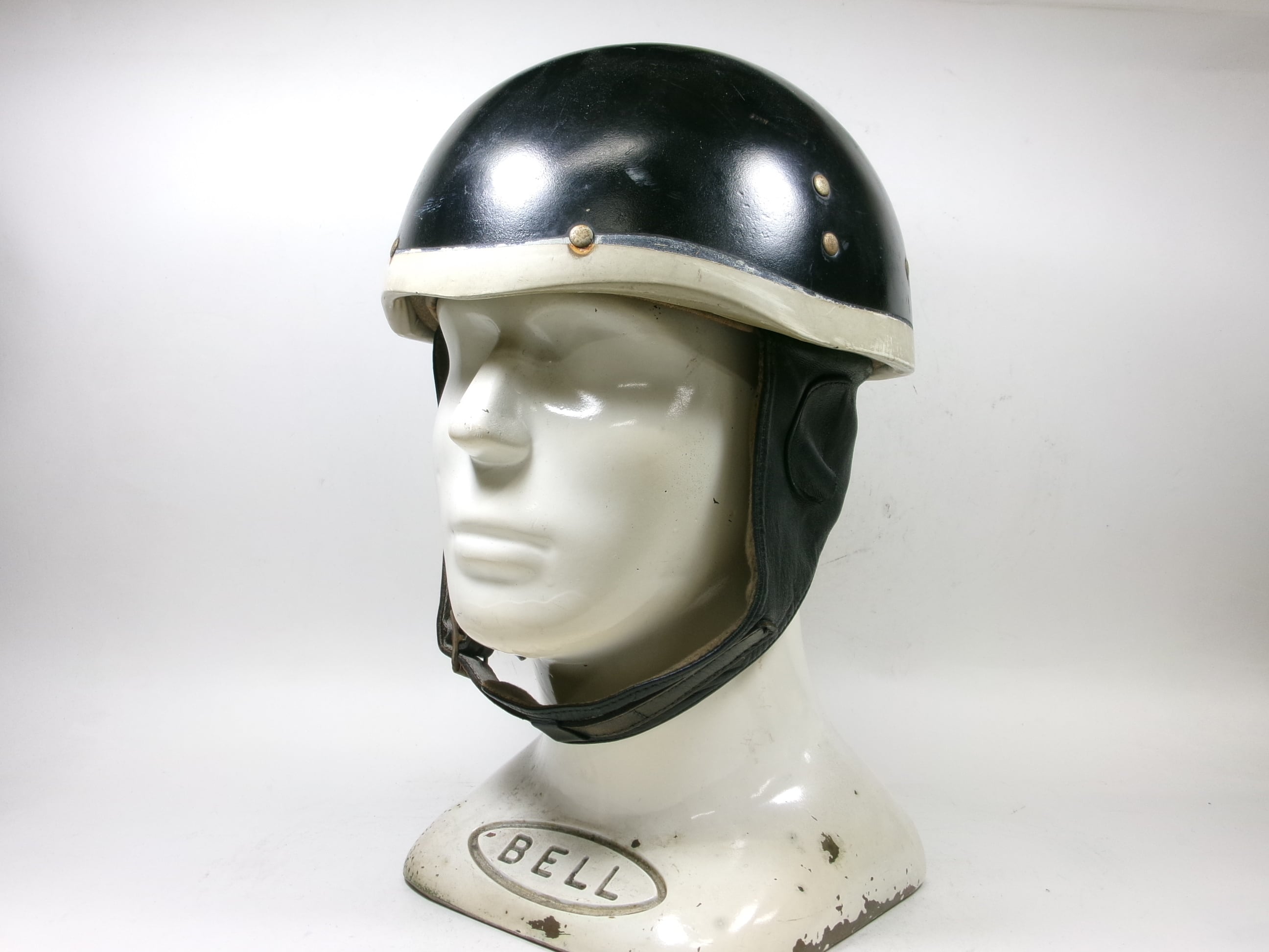 Sシェル! 60s BELL SHORTY ハーフヘルメット 7 目深加工済み M ☆ 60