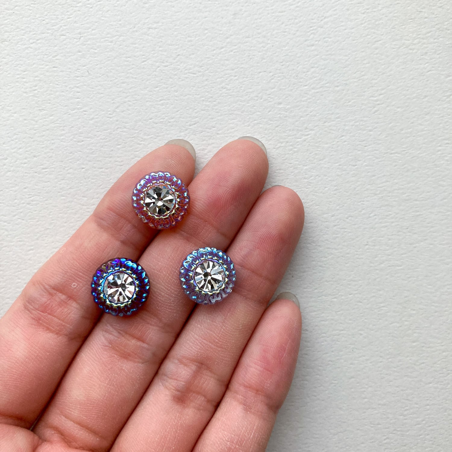 再入荷〉キラキラビジューのチェコガラスカボションS（12mm） | Dua