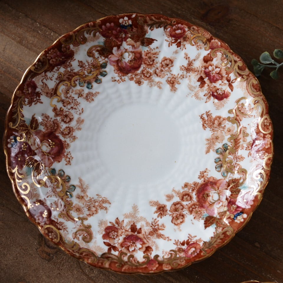 英国アンティーク サミュエルラドフォード イマリフラワー トリオA