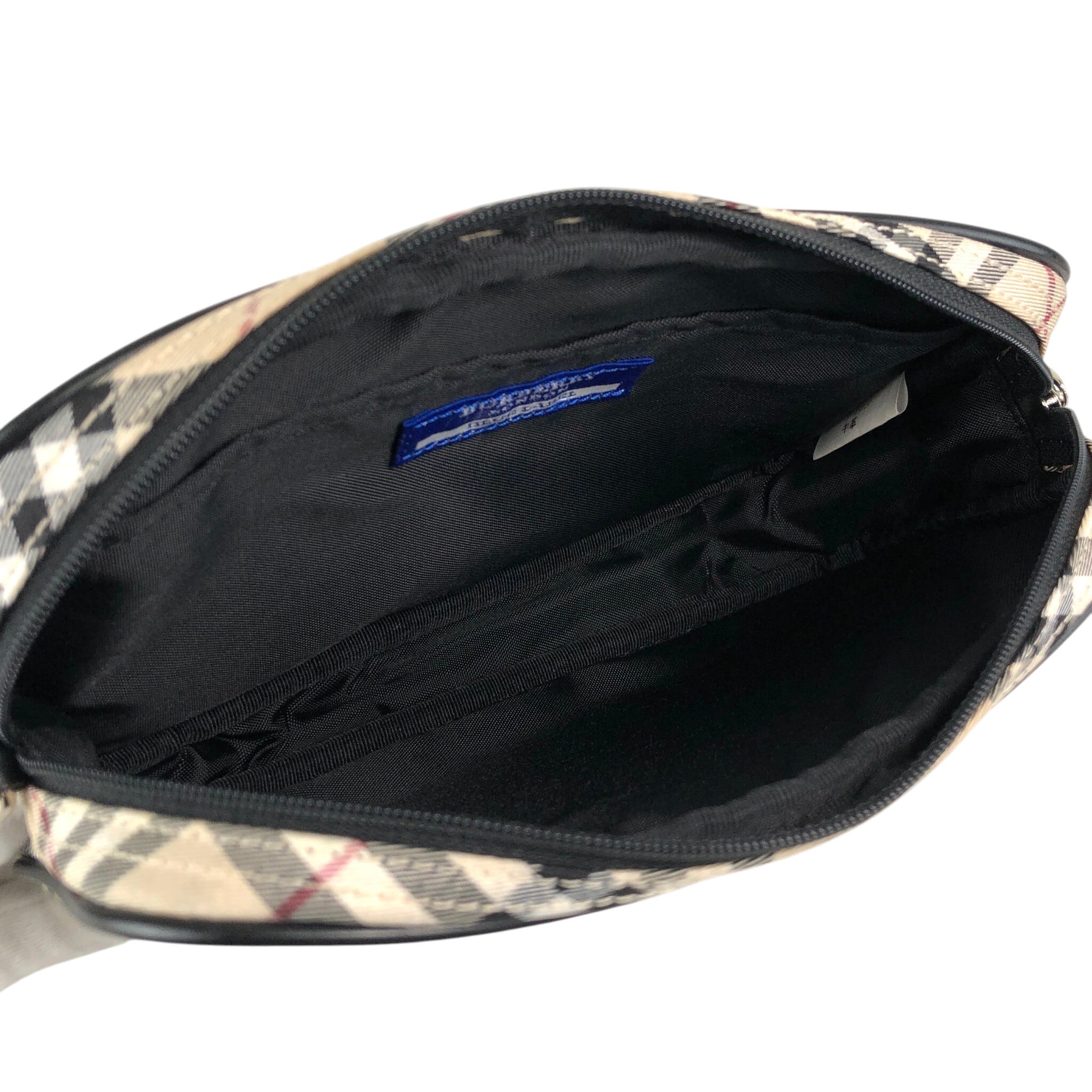 BURBERRY バーバリー チェック ハンドバッグ ベージュ ファブリック