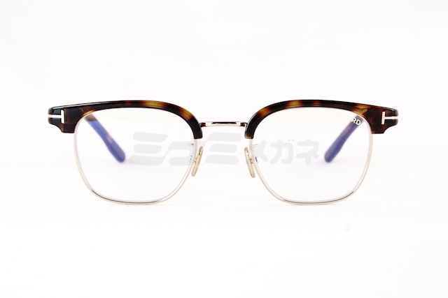 【優里さん着用】TOM FORD ブルーライトカット TF5932-D-B 052 日本限定 サーモント ブロー ウェリントン コンビネーション クラシカル メンズ レディース メガネ トムフォード-2枚目