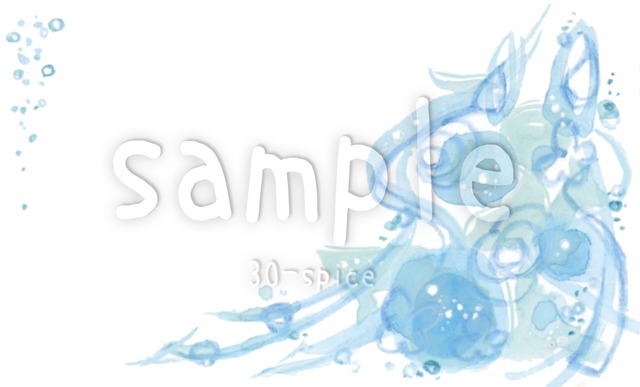 【名刺・カードサイズ】flower_blue(jpg)