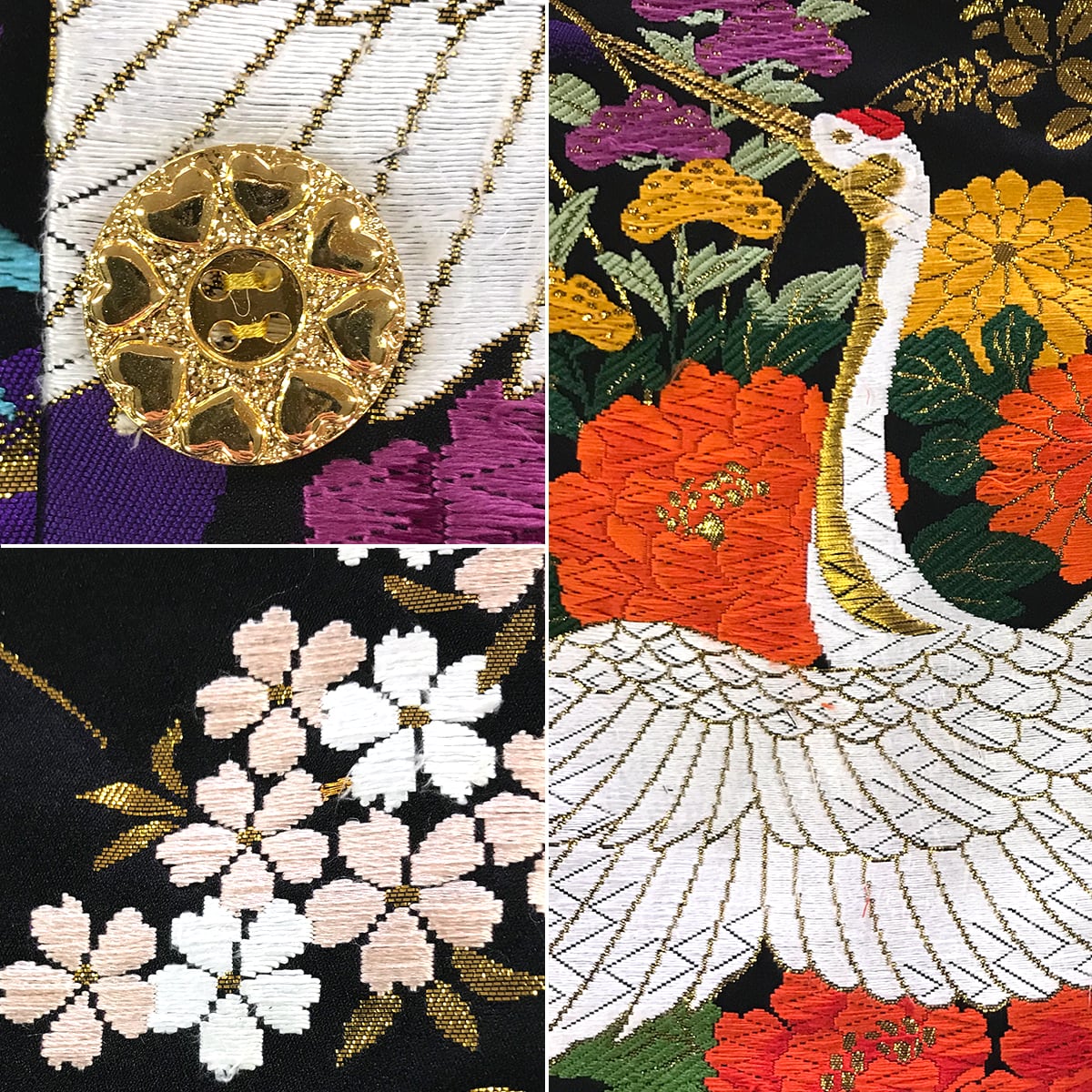 衣装生地リメイク 色打掛ジャケット（黒） | ウエスタンハットジャパン