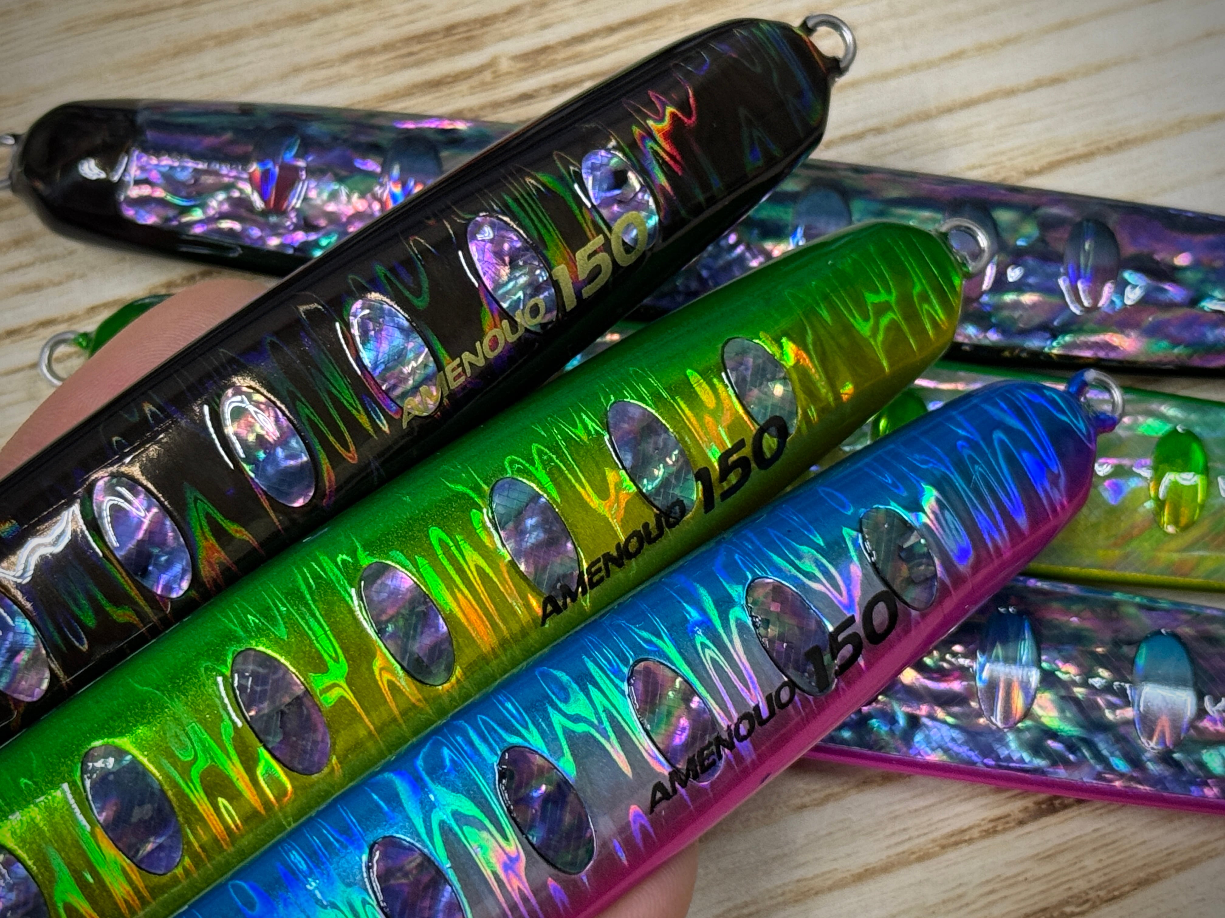JIGRIP AMENOUO 150g アワビ#040#041 #034 ３本 ジグリップ アメノウオ アワビ仕様カラー 150g #040 ブルピンアワビ