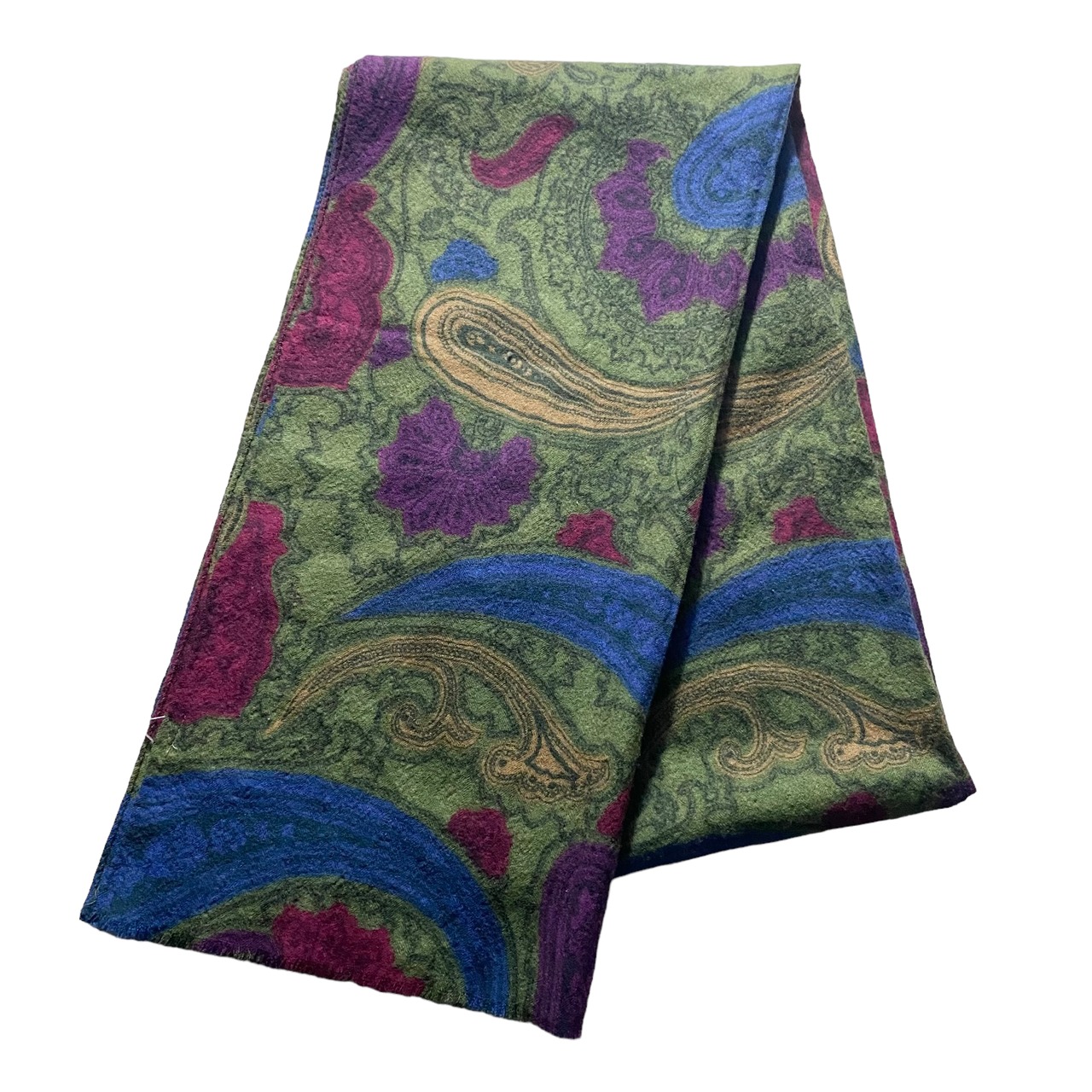 ETRO cashmere × silk paisley scarf