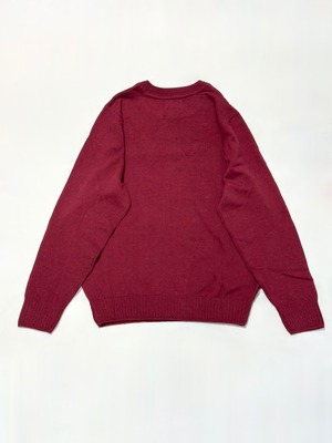 シサム工房Sisam Organic・オーガニックコットンニット　ラウンドネックTop・RDm　26ASOKN0405