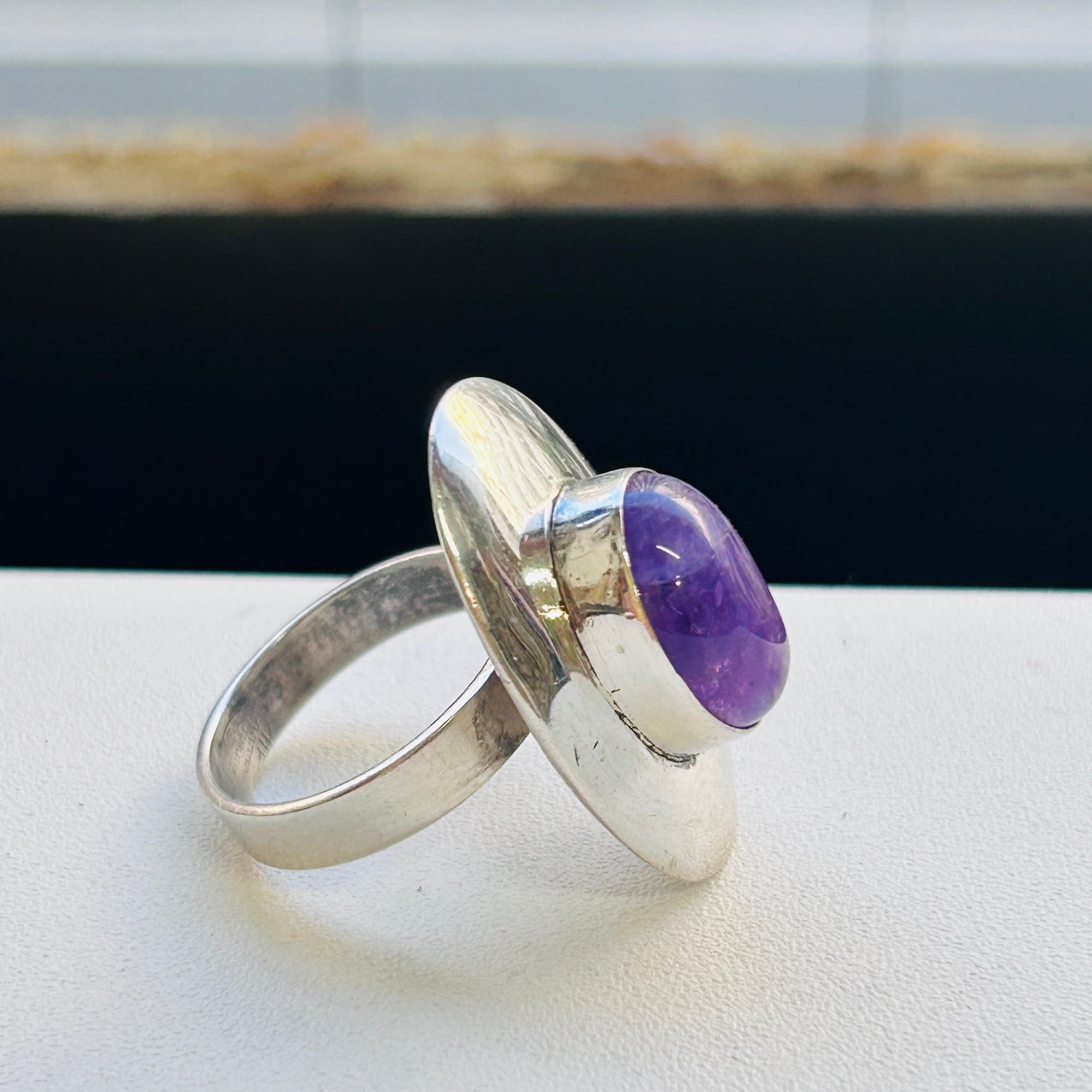 Israel シルバー925 アメジストリング（13号） | Milo Antiques & Vintage