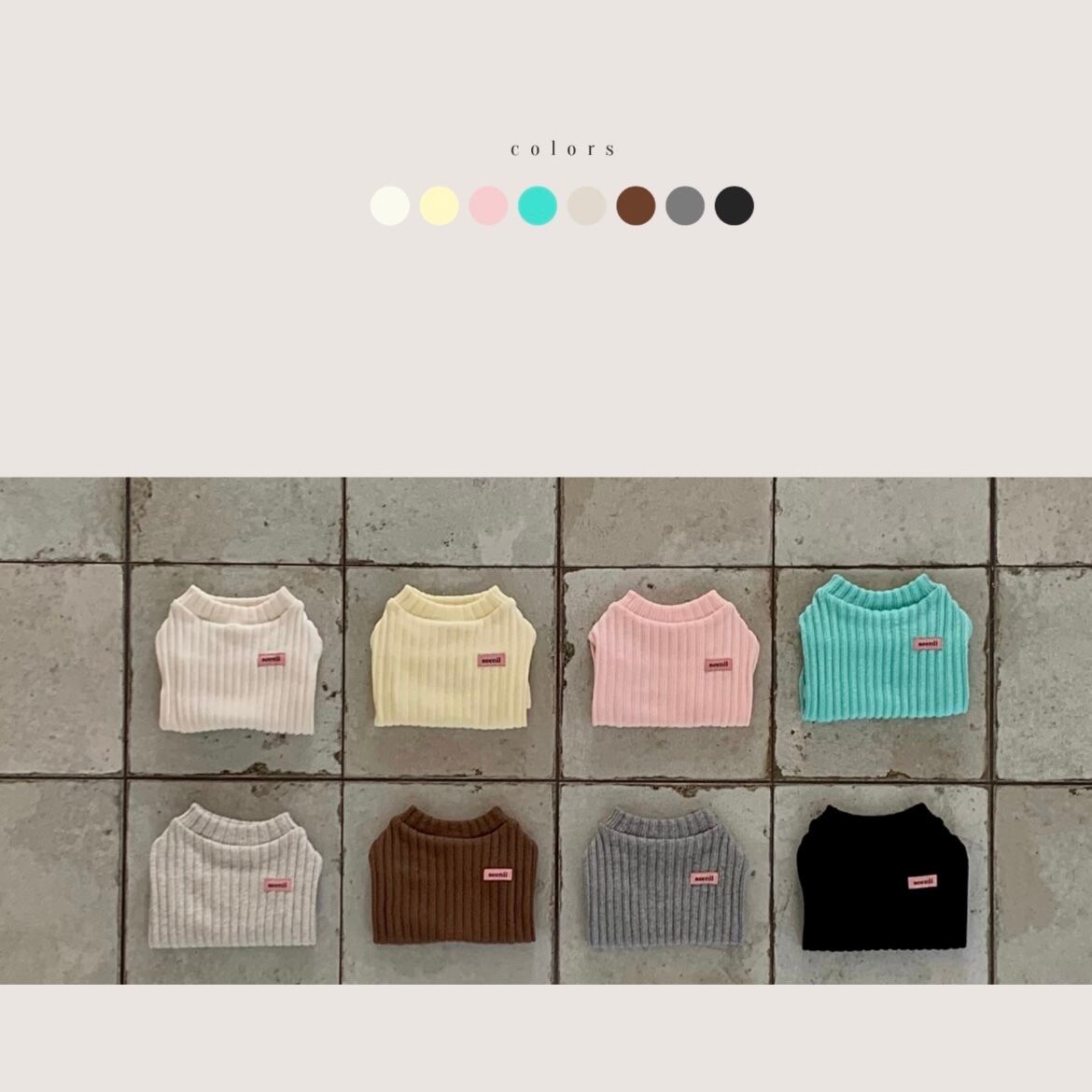 【seenii】slow knit top (butter)