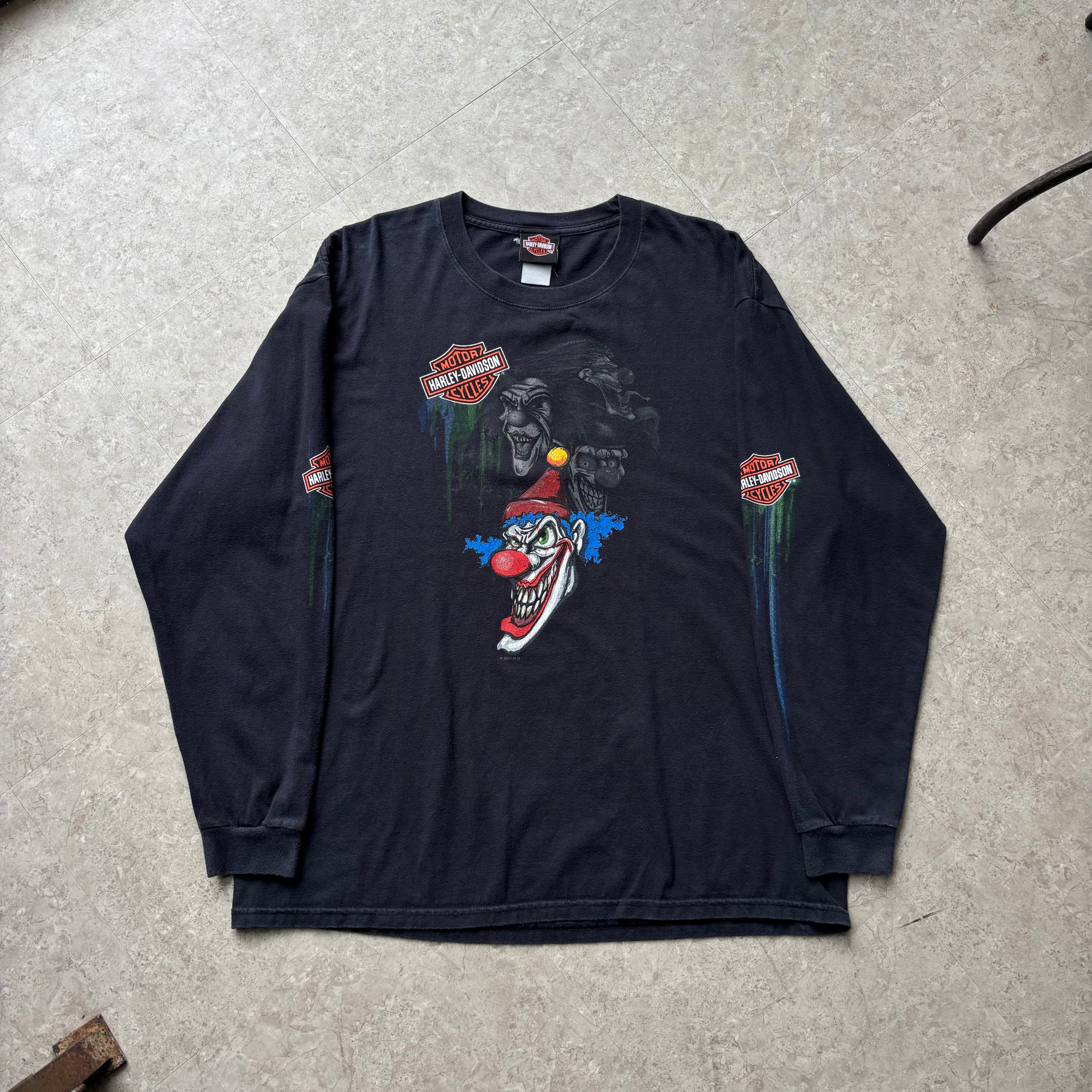 00s Harley-Davidson "Clown" L/S T-shirt【仙台店】