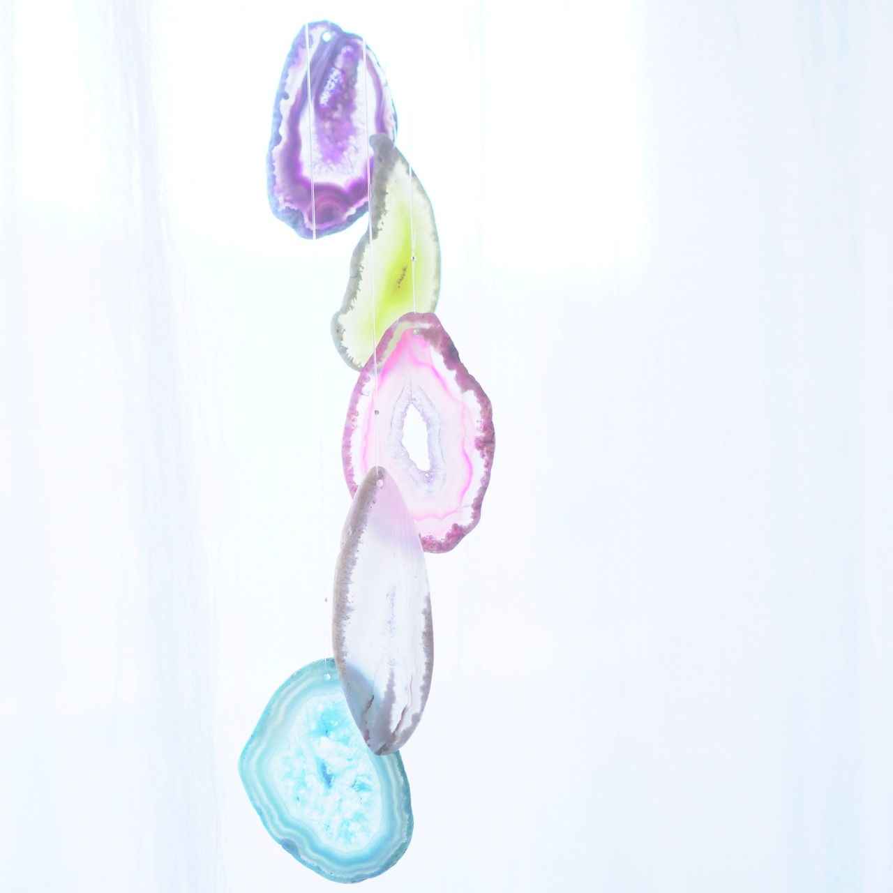 Pale Ocean 03 - アゲートヒーリングチャイム / Agate Sun Catcher Wind Chime 832