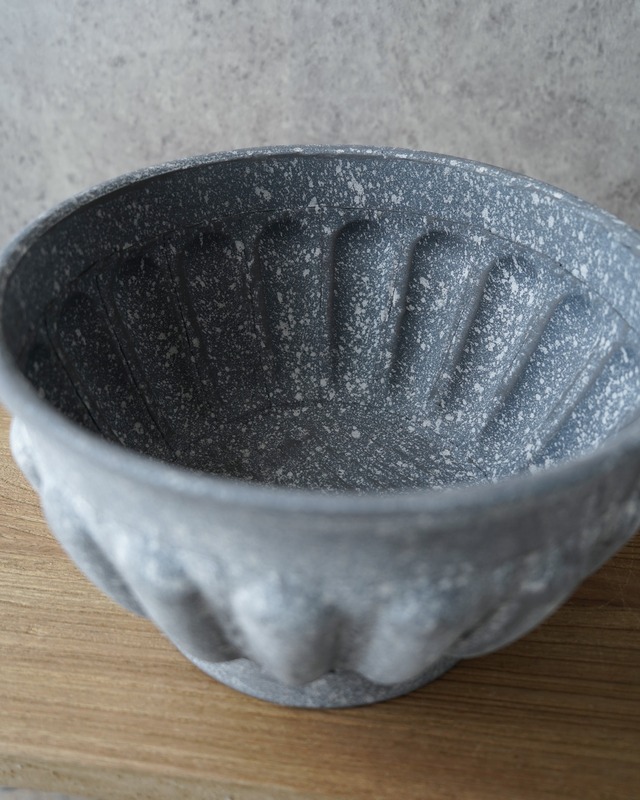 【ブリキ植木鉢】アンテックグレイボウル　φ23.5cm