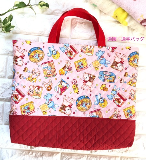 2サイズ通園バッグ☆30×43マチ6cm&32×43マチ10cm★TB.MB.12｜通園通学用のかわいい巾着袋や入園オーダーHoshizora☆ほしぞら