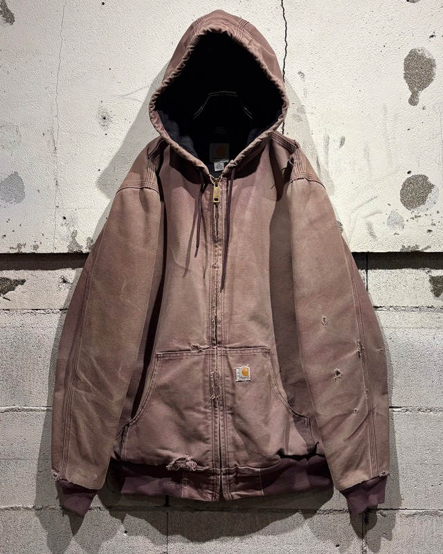 【Caka otto】“Carhartt” Rare Dark Plum Color Vintage Active Jacket
