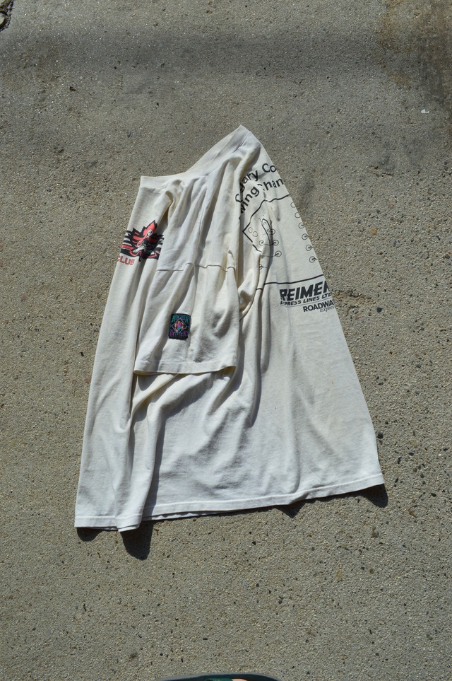 HUMEUR DESIGN 1990's From Canada "CALGARY ROWING CLUB" Sport Event Old Tee Single Stitch Made in Canada ハマーデザイン 90s シングルステッチT