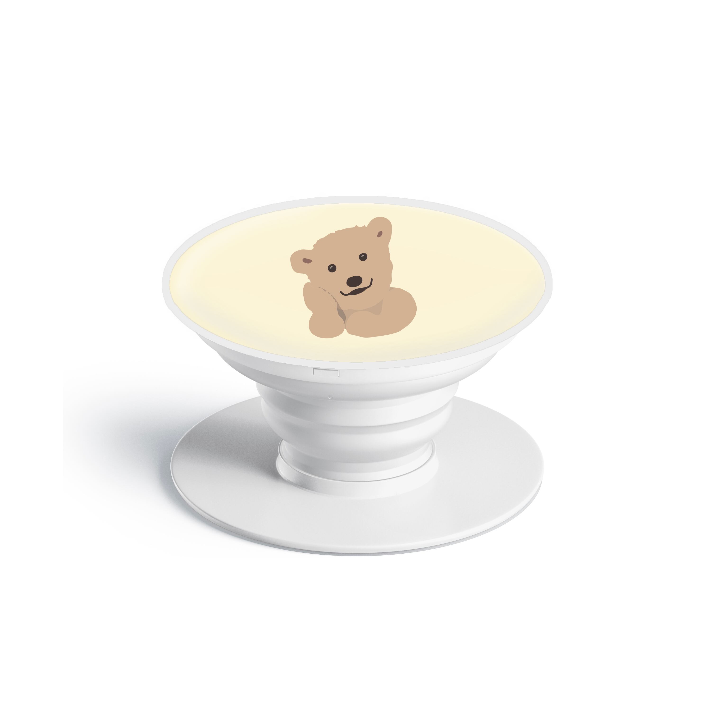 スマホグリップ ポップソケット Bear かわいい くま キャラクター 韓国 人気 取り外し可能 グリップトック 熊 ベアー クリ ム B04 Griptok スマホスタンド 韓国スマホケース専門店 Korean Case