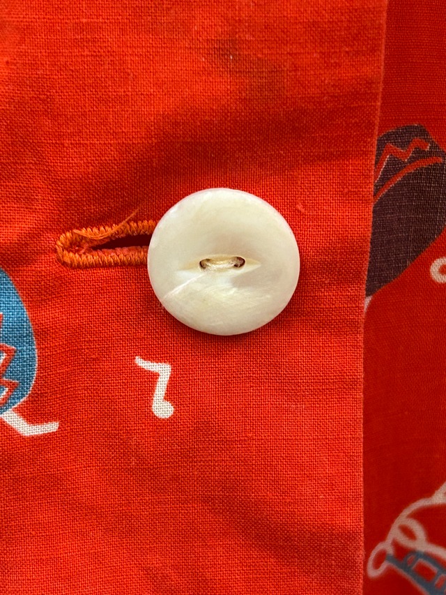 50's musical instrument print shirt