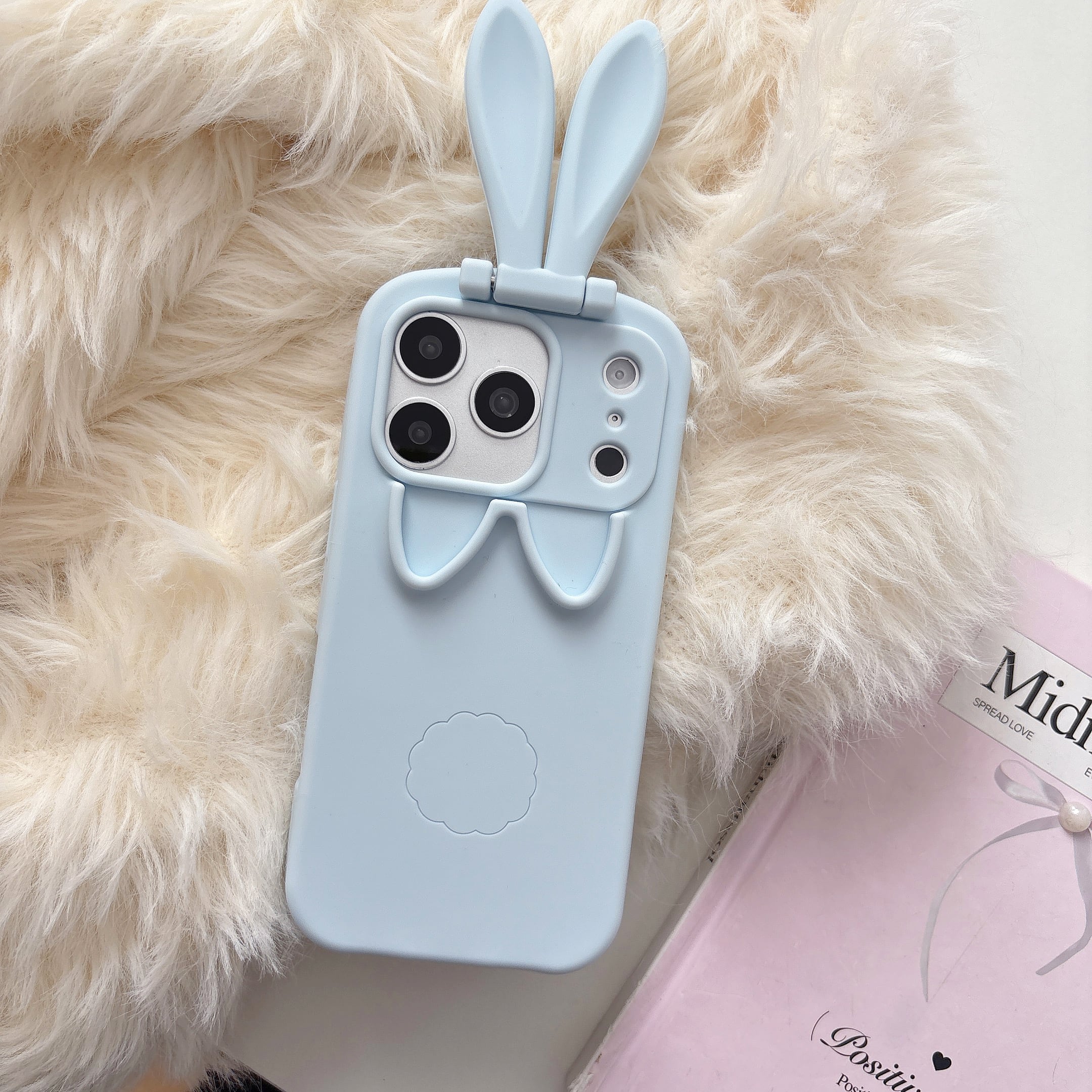 ウサ耳 iPhone 17 16 15 14 13 ケース 可愛い シリコン うさぎ