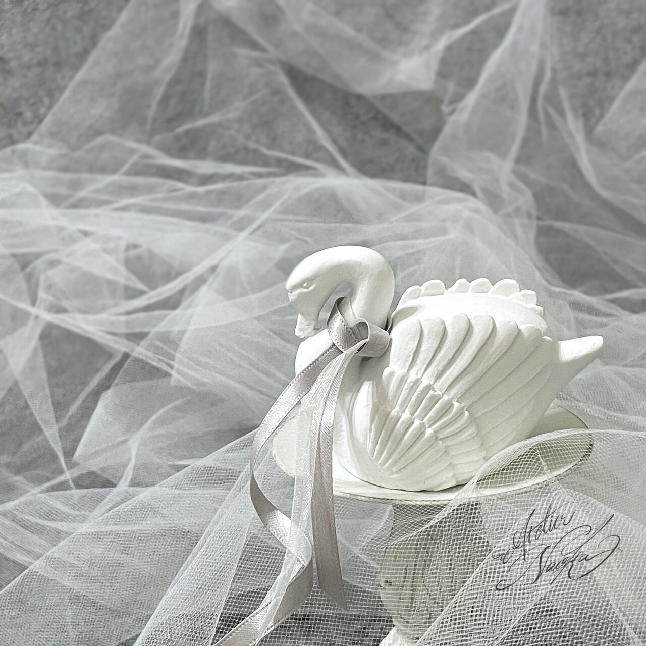 立体スワン(b) シリコンモールド | シリコンモールド・クレイクラフト