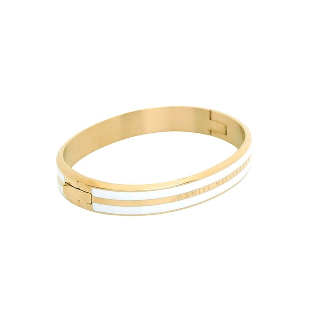ダニエルウェリントン DANIEL WELLINGTON Emalie Infinite Bracelet White G Medium バングル DW00400298 レディース Mサイズ ホワイト ゴールド