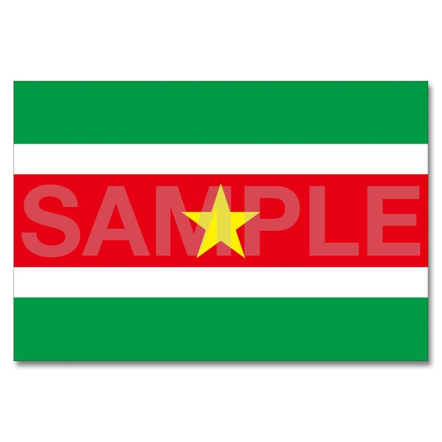 世界の国旗ポストカード ＜アメリカ＞ スリナム共和国 Flags of the world POST CARD ＜America＞ Republic of Suriname