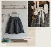 韓国子供服 / 26winter / puella FLO / サフランワンピース / キッズ / 冬服 *90~140*