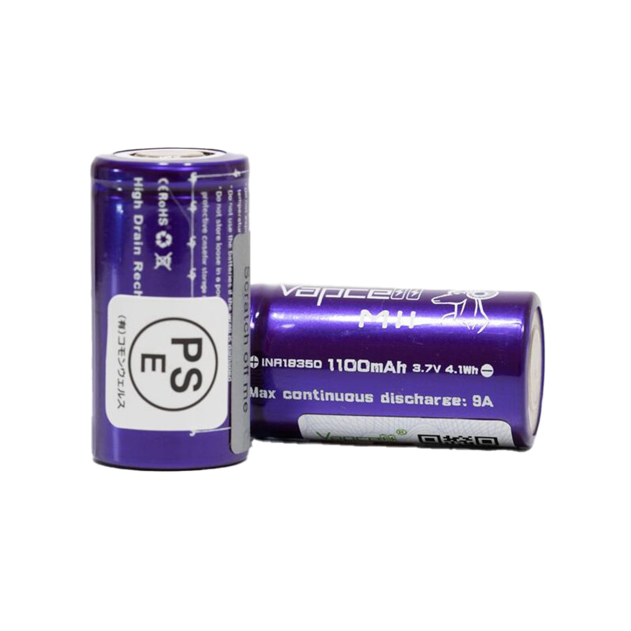 takeページ 2本セット VAPCELL 18350(PSEマーク付） | CLUTCH VAPOR