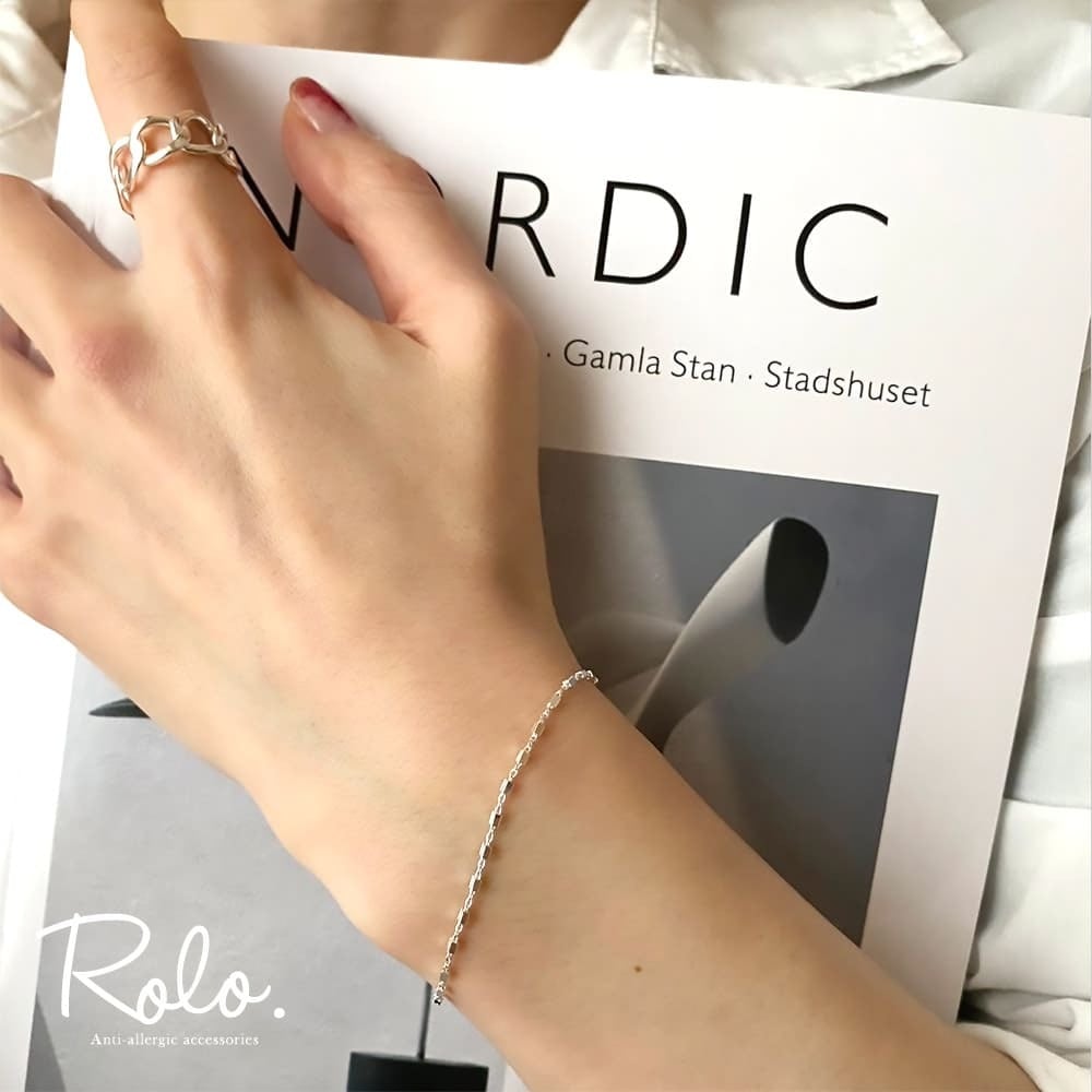 キューブチェーンブレスレット シルバー925 | Roloshop BASE店