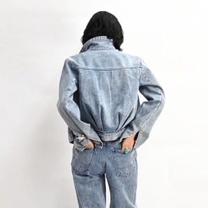 ＜157 woadblue＞Back Balloon Jacket（MID BLUE）バックバルーンジャケット