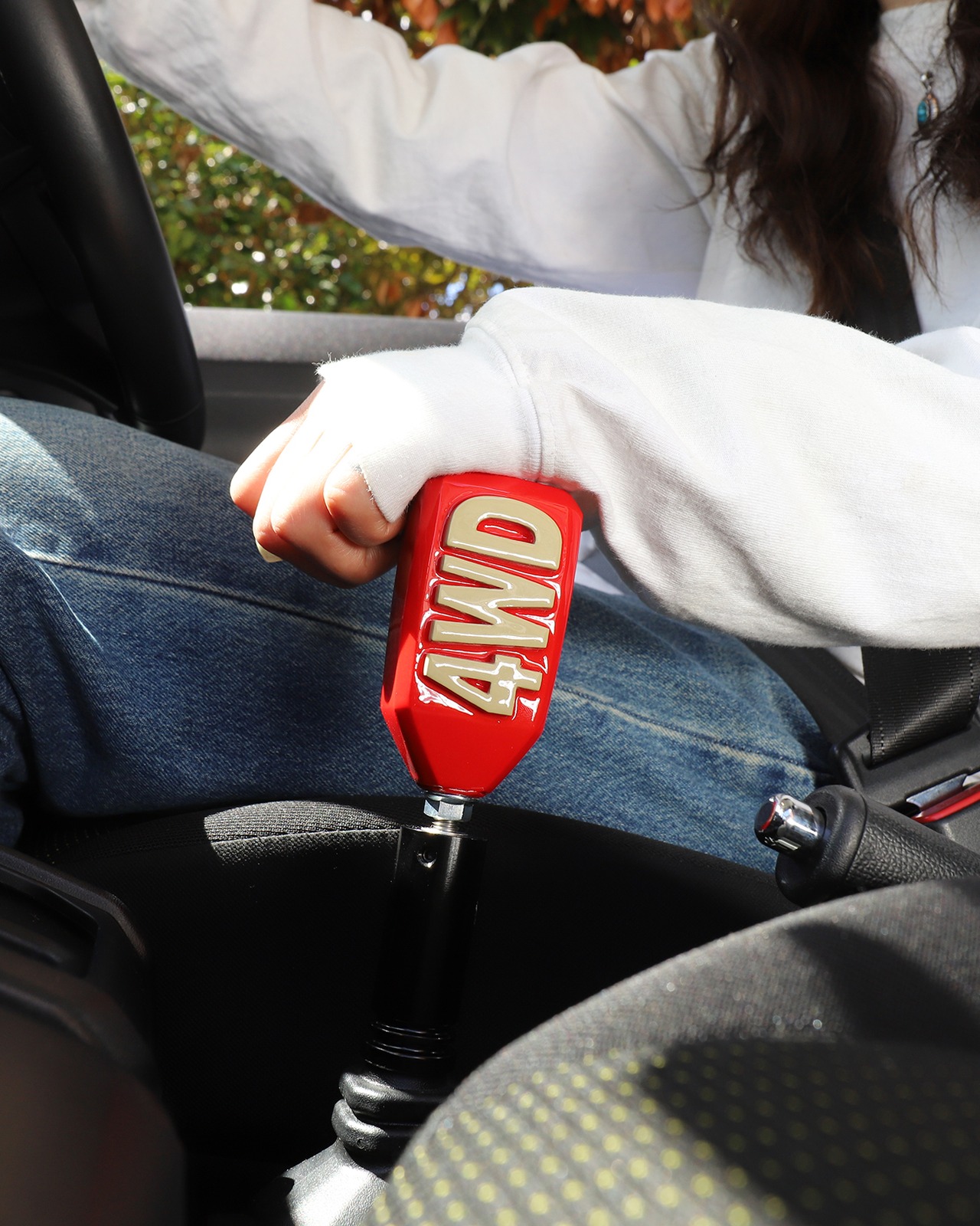 FOR THE "4WD" SHIFT KNOB /キャッチーレッド