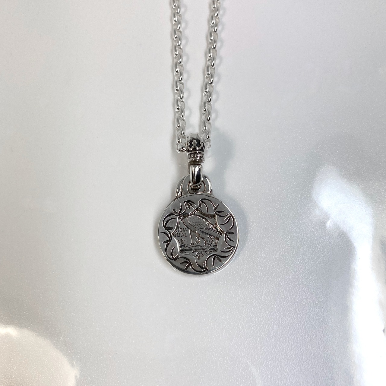 CUT OUT FLOWER with COIN NECKLACE / フラワープレート＆コインネックレス