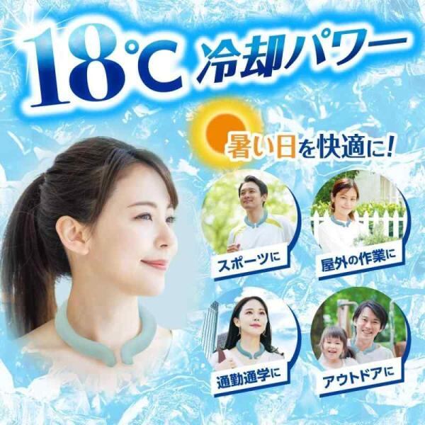 アイスノン ネッククーラー Lサイズ 18℃凍結 PCM素材 冷却グッズ 首用1