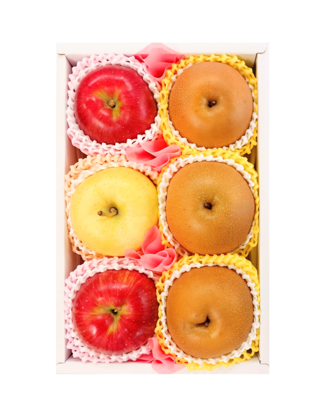 【果物専門店が選ぶ”りんごと梨”セット】フルーツギフトBOX（りんご・梨） 1箱　※包装・御熨斗無料