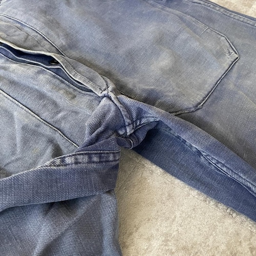 40s 50s Adolphe Lafont ファーマーズ コットン ブルー / W33 詳細写真10