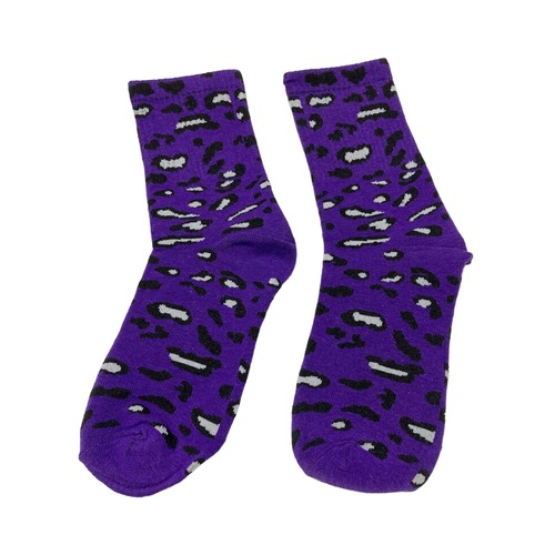 leopard socks（purple）